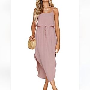 Nerlerolian women's ajustable straps dress size (M)